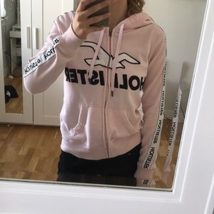 Pink hollister hoodie
